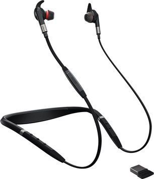 Спеціалізована Bluetooth гарнітура (навушники) Jabra Evolve 75e MS Black 1057 фото